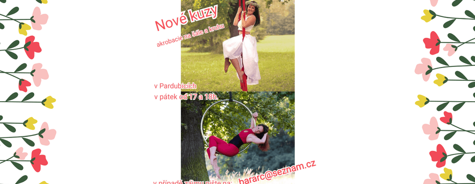 Nové kurzy aerial hoop a silks v Pardubicích